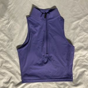 Vitality Zip-up Cropped Tank